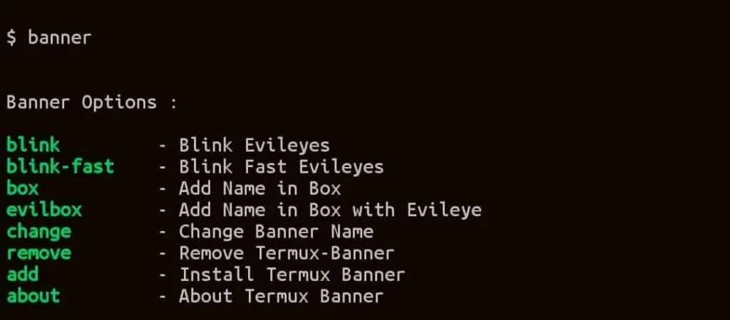 Termux banner evil eye