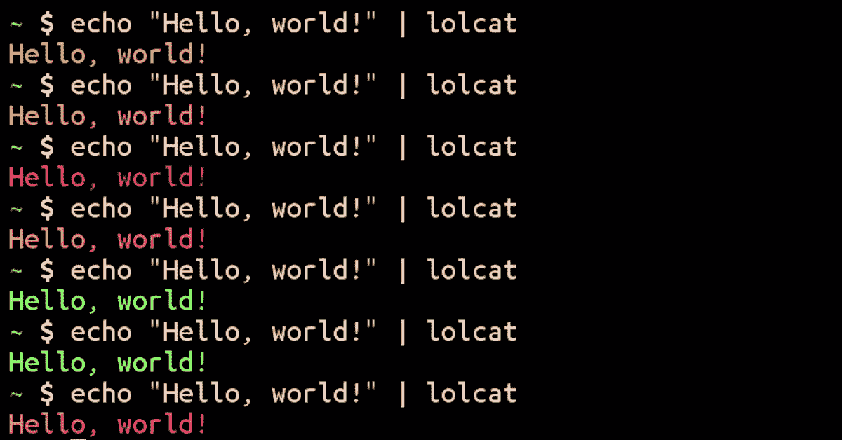 lolcat Termux cool commands