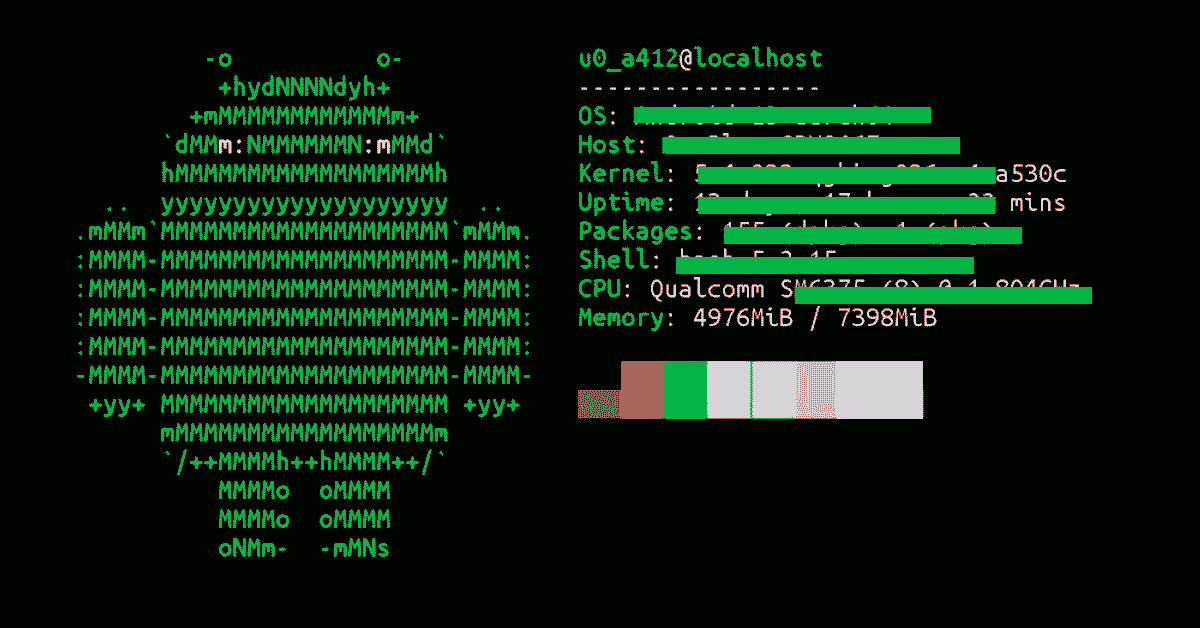 neofetch Termux cool commands