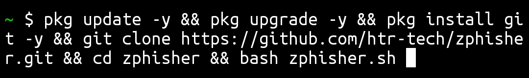 Termux-zphisher Termux zphisher