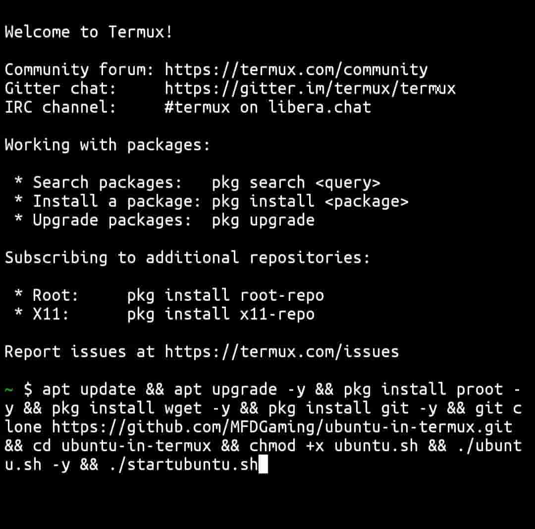 Mfdgaming Ubuntu in Termux Mfdgaming Ubuntu in Termux