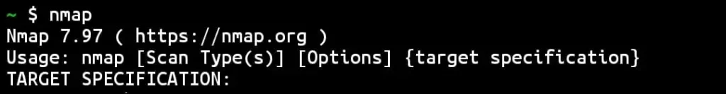 Nmap successfully installed