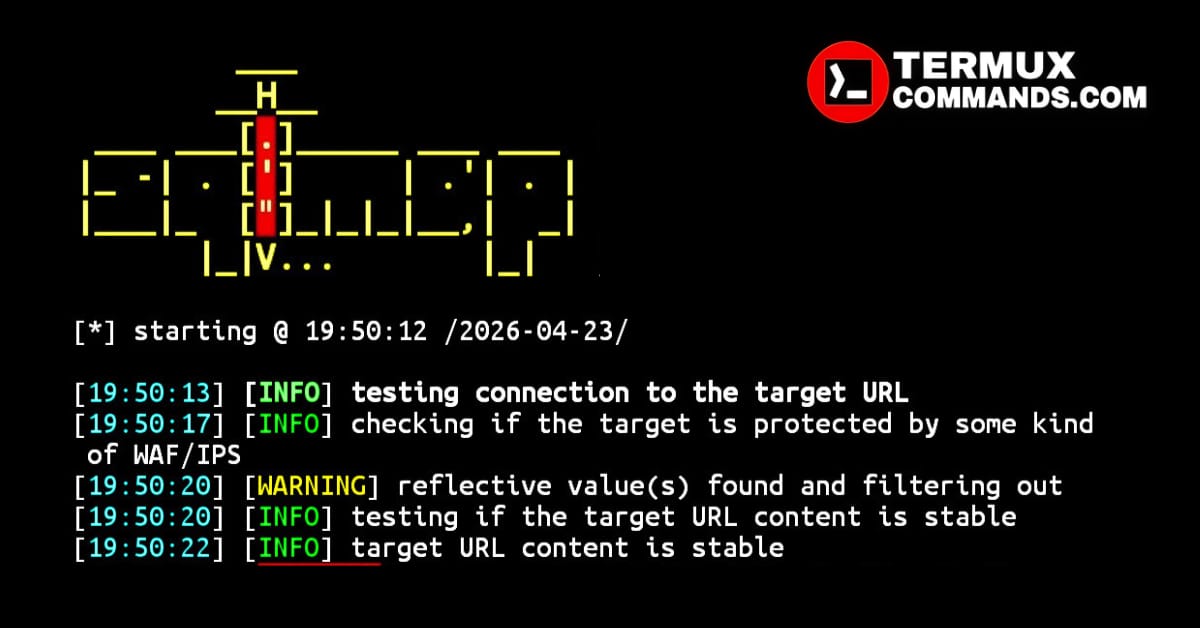 Sqlmap installation and usage commands