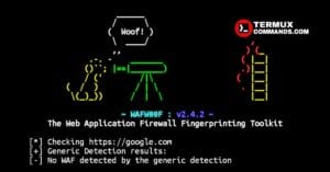 wafw00f installation and usage commands