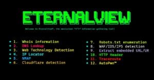 EternalView tool Installation and usage commands