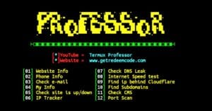 Termux osint tool Installation and usage commands