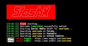 Slashx username finder Osint Tool
