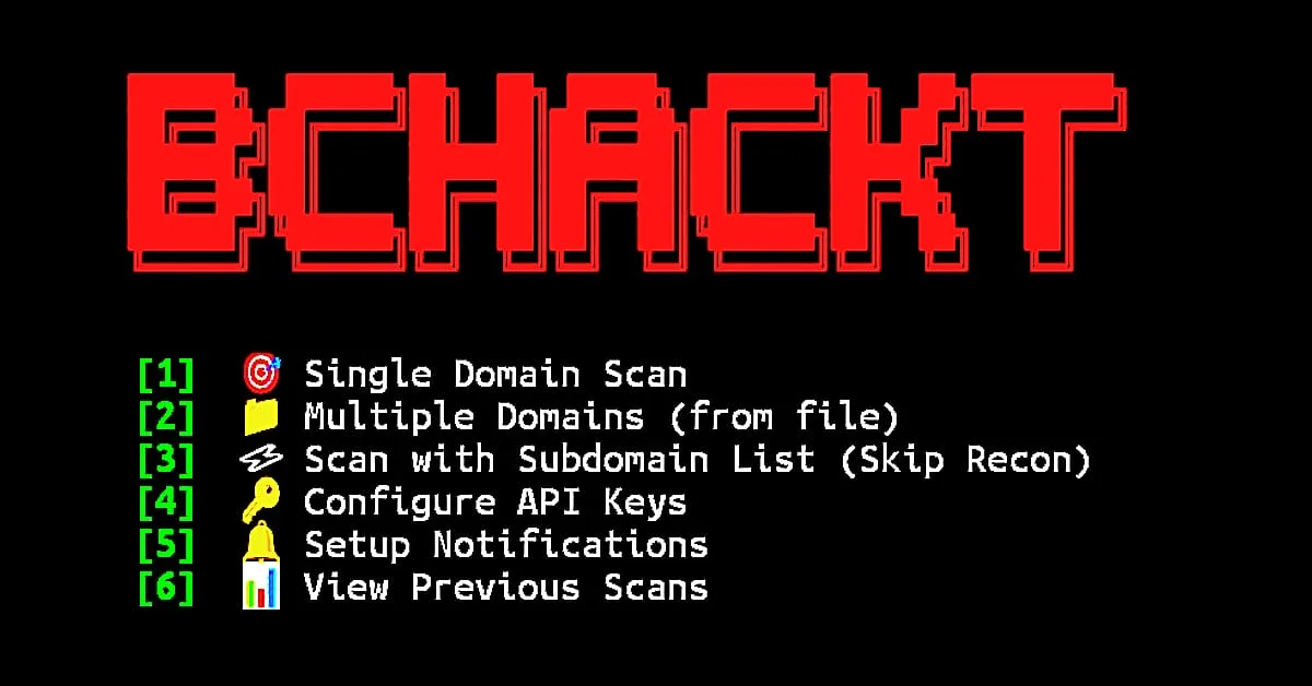 Bchacktool installation and usage commands