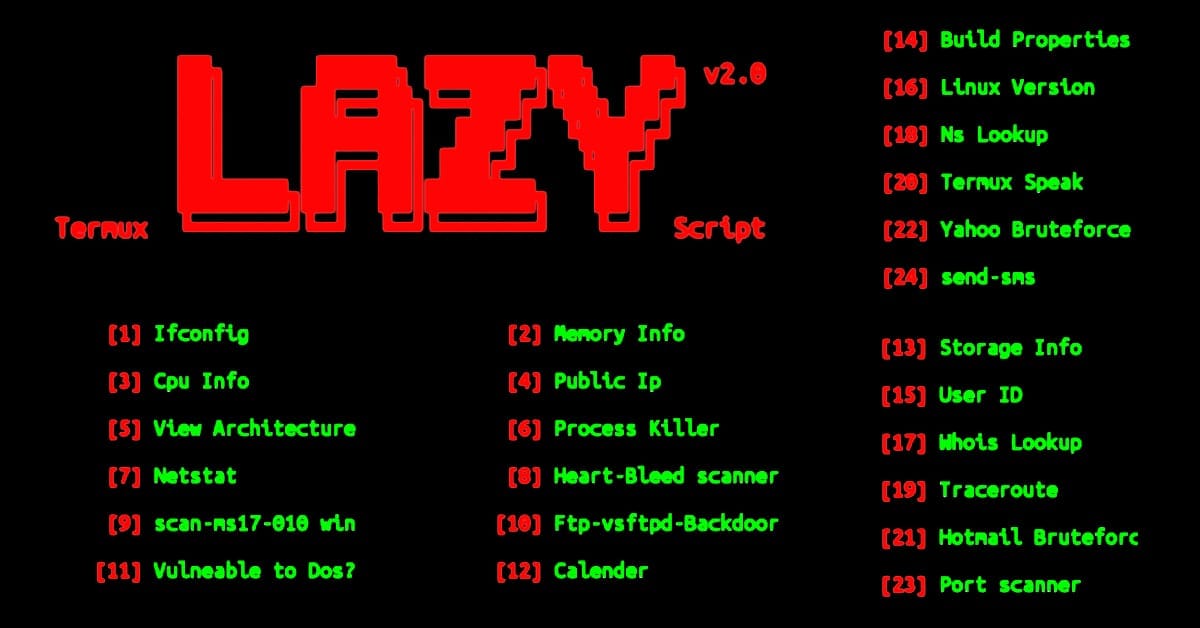 Termux lazy script tool