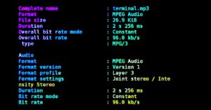 Mediainfo tool in Termux