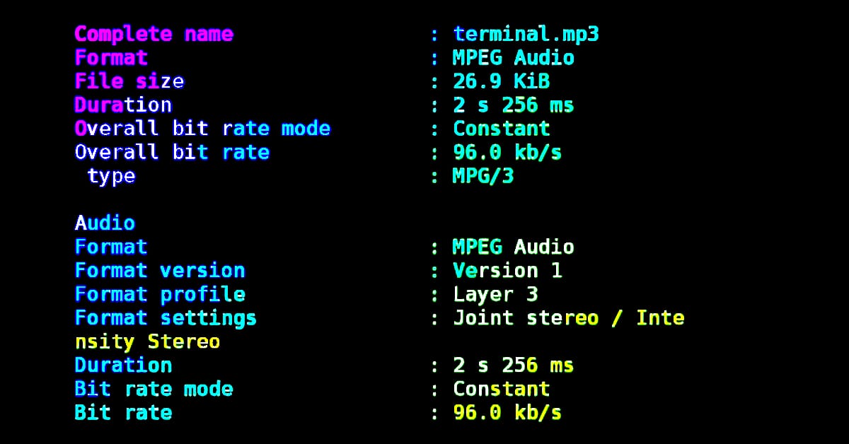 Mediainfo tool in Termux
