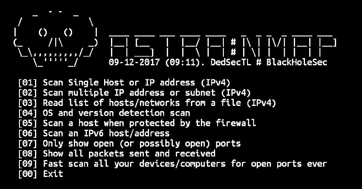 Astra Nmap tool commands in Termux