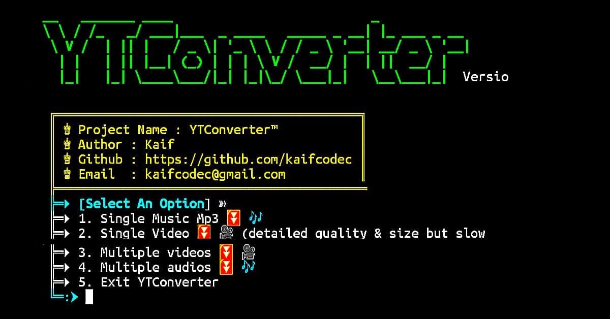 Download youtube video and audio in Termux